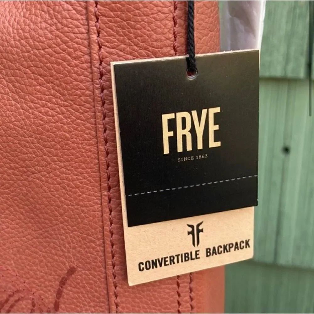 Frye Azariah Leather Convertible Backpack Shoulder Bag Purse - Picture 3 of 6